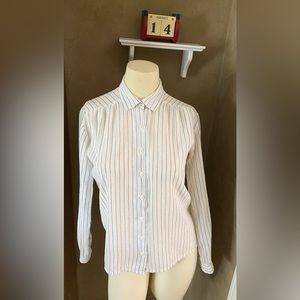 Stephanie Rose vintage womens striped classic shirt, size S
